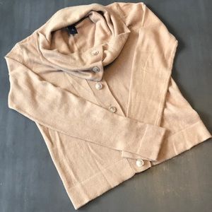 Ann Taylor cotton blend cowl cardigan. Small